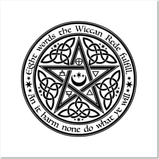 Wiccan Pentagram Posters and Art